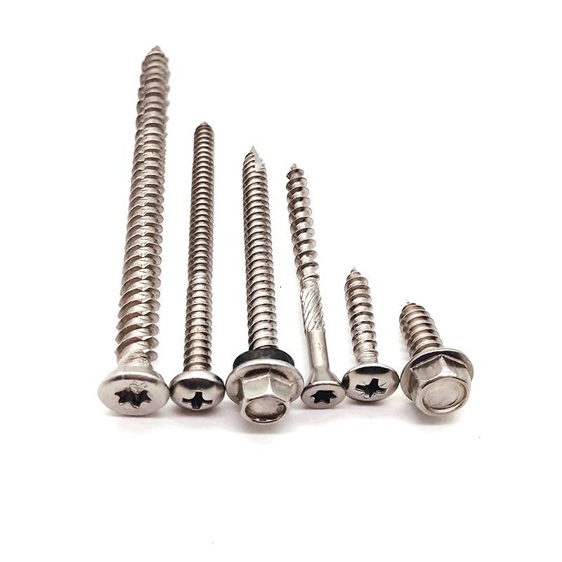 SUS304 Self Tapping Screw, Self Drilling Screw, Hex Washer Tapping Screw, Hex Washer Drilling Screw