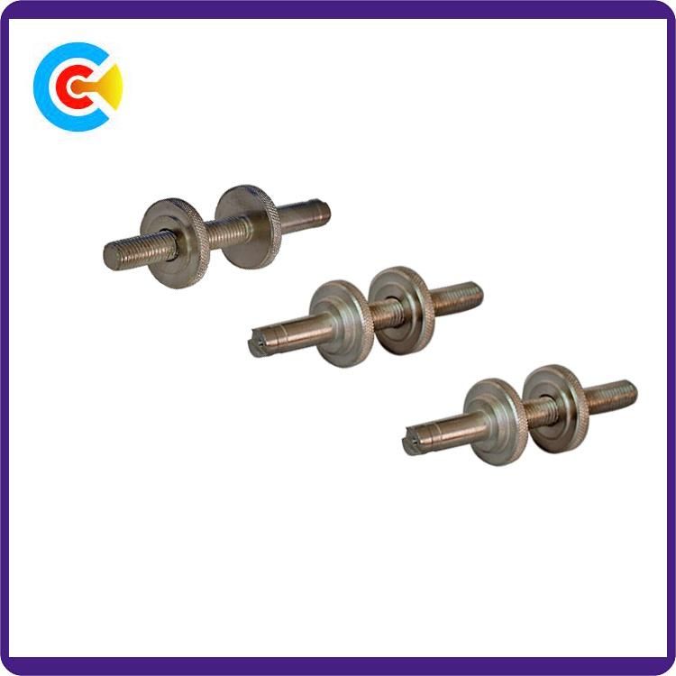 Carbon Steel 4.8/8.8/10.9 Galvanized Non-Standard Knurled Screw Nut for Building/Bridge/Railway/Machine