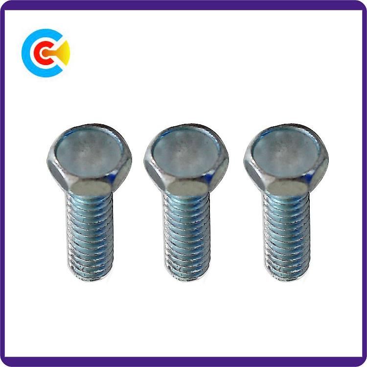 DIN/ANSI/BS/JIS Carbon-Steel/Stainless-Steel Hexagon Flange Machinery Industrial Fasteners Screws for Bridge