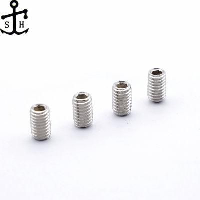 China Factory Stainless Stseel SUS SS304 ISO 4029 Hexagon Socket Set Screws with Cup Point