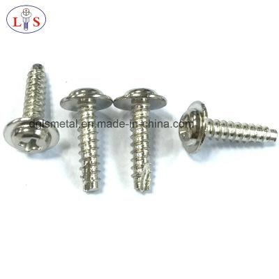 Cross Recess Pan Head Thread Cutting Screw with Washer