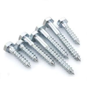 Factory Direct DIN571 Zinc Plated Hex Head Wood Screw