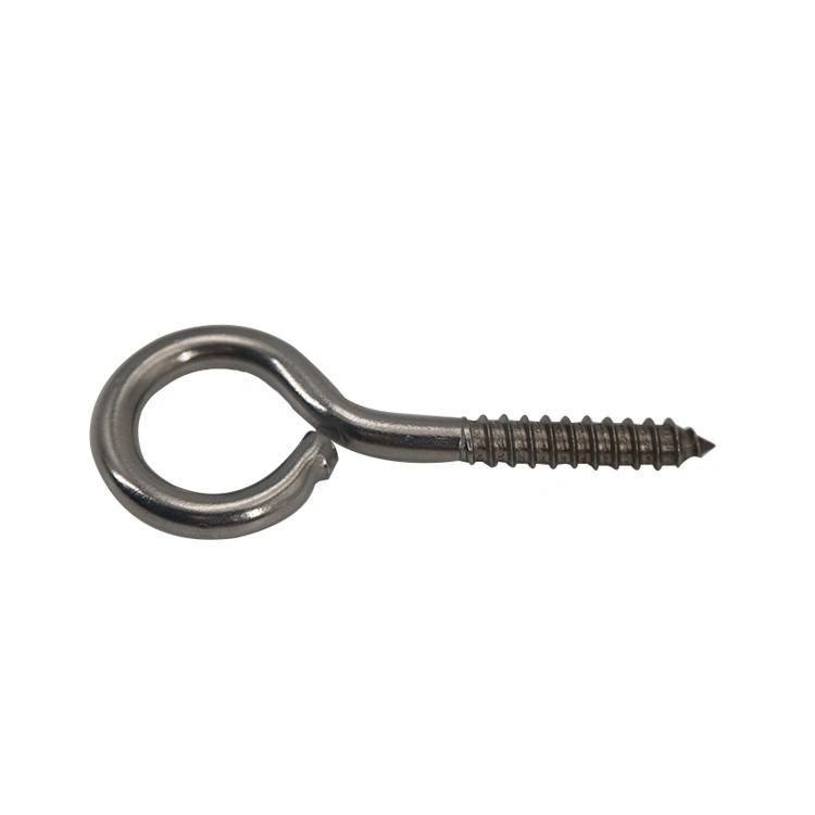 Carbon Steel Wood Furniture Screw Eye Hook Screws