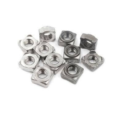 High Quality Carbon Steel Weld Nut M20 Square Hex Weld Nut Welded Eye Bolt with Nut