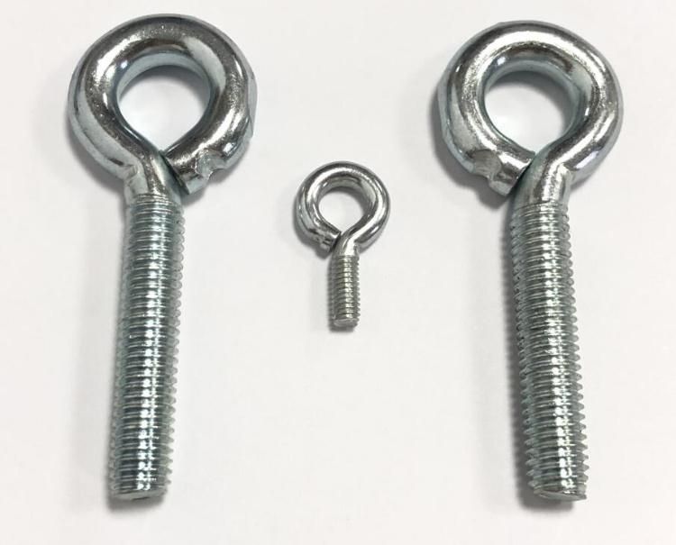 Carbon Steel Eye with Metric Thread Screws Zinc Plated