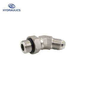 China 6802 Series Adjustable 45 Degree Elbow Stainless Steel Hydraulic Fitting