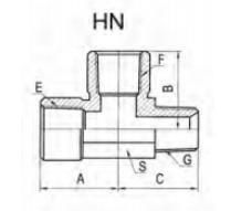 Bsp Female Adators/NPT Male Fittings/Carbon Steel Fittings NPT Female or Male Run Tee Adaptors