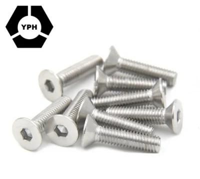 High Strength A4-70 Countersunk Head Screw Flat Head Hexagon Socket Screws Bolts DIN7991