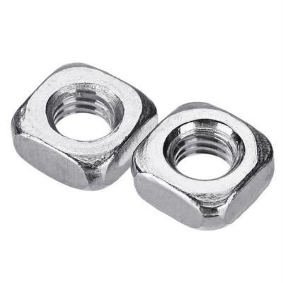 High Quality Customized DIN557 Square Nut Stamping Nut with High Precision Square Thin Nuts