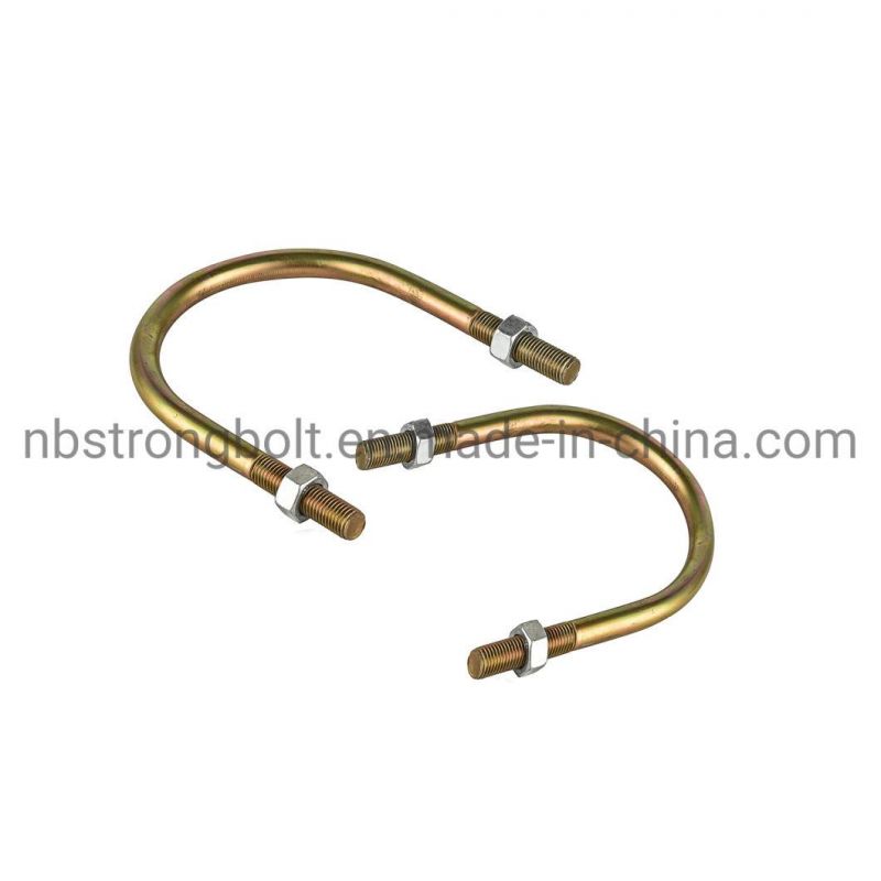U Bolt Gr. 4.8 with White Zinc Plated Cr3+
