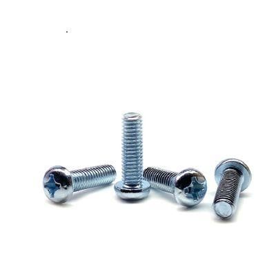 Carbon Steel Zinc Blue Galvanized Pan Head Phillips Machine Screw
