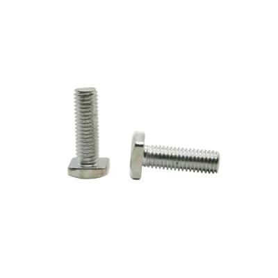DIN186 M6 M8 M10 Stainless Steel T Head Square Neck Bolts