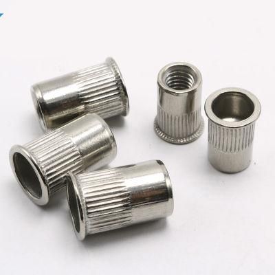 Stainless Steel Flat Head Knurled Rivet Nut