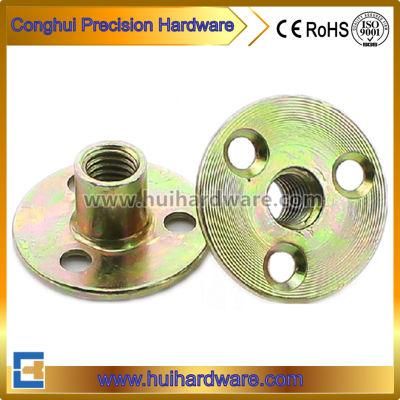 Steel Zinc Plated T Nuts with Holes