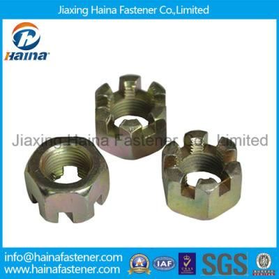 Zinc Plated 4.8grade Hex Slot Nut Castel Nut Kee Nut