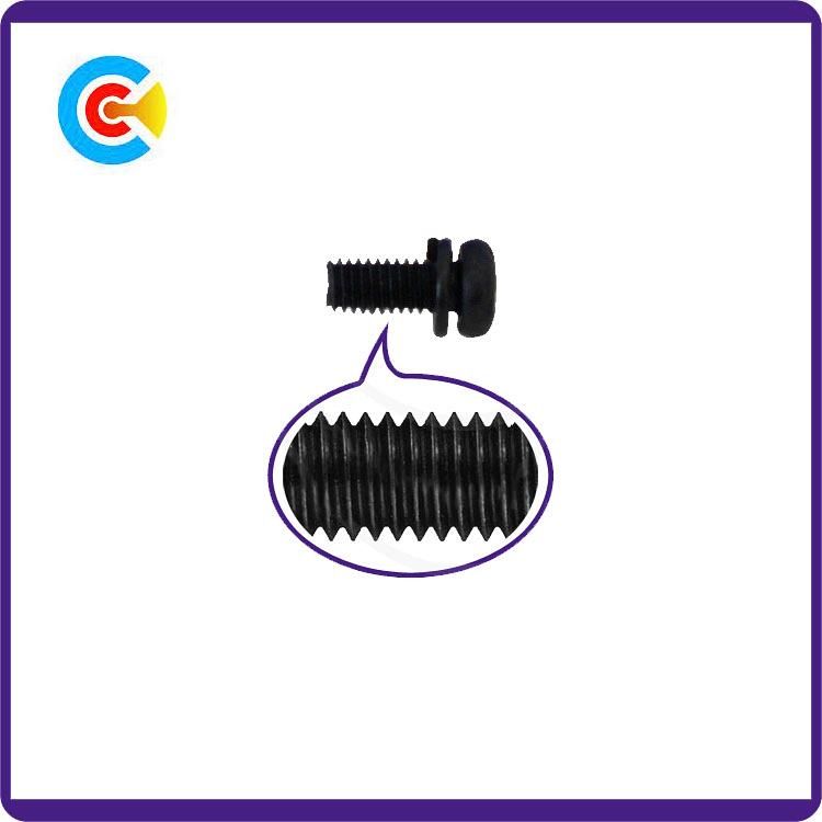 GB/DIN/JIS/ANSI Carbon-Steel/Stainless-Steel 4.8/8.8/10.9 Galvanized Cross Spring Washer Combination Screw