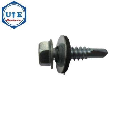 Roofing Screw C1022A Material Zinc Plated /Hex Washer Self Tapping Drilling Screw /DIN7504K