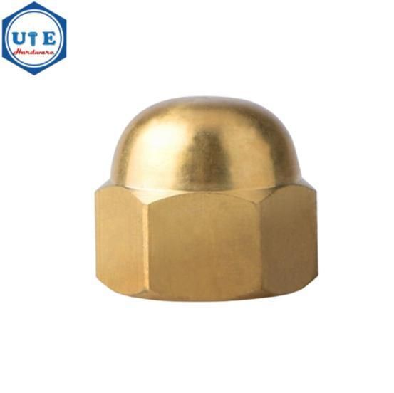 Yiwu Manufacture High Quality Brass Hex Dome Acron Hex Nuts DIN1587 From M6 to M16