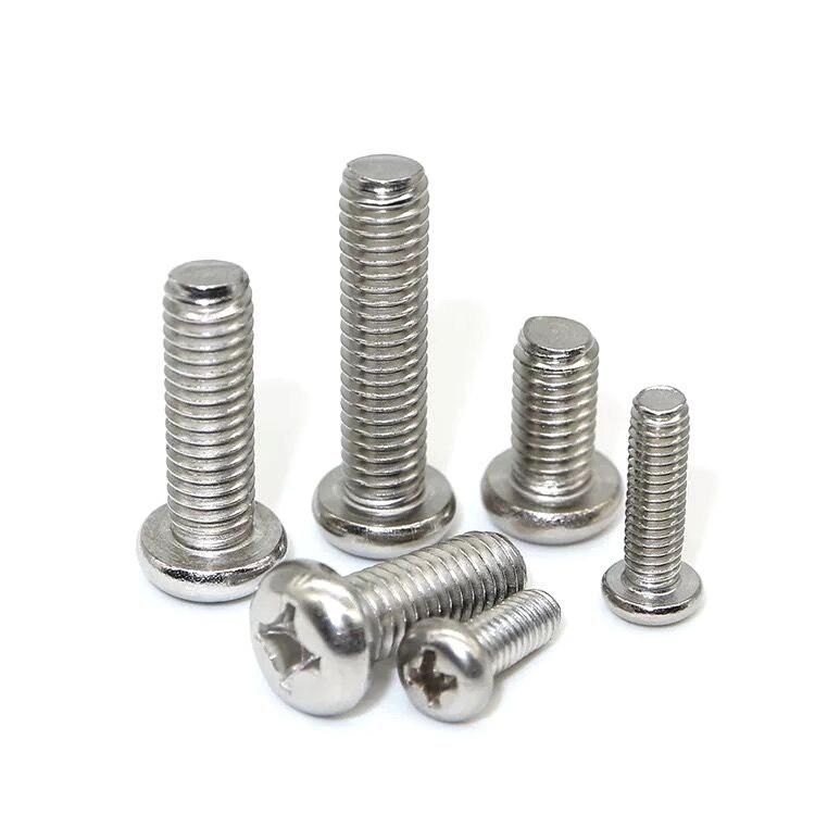 Black Oxide Finish Steel Pan Head Machine Screws Metal Screws Black Fastener Screws