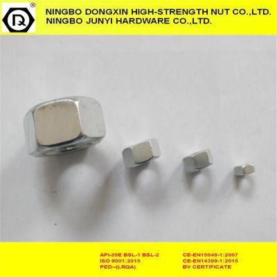 DIN934 Zinc Plated Fastener Hex Nut with Class 6/8/10/12
