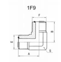 Carbon Steel Hydraulic Adaptor 90° Orfs Male O-Ring Hydraulic Hose Fitting
