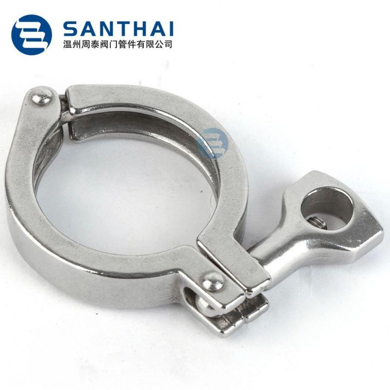 SS304 SS316 Stainless Steel Quick Connected Clamp / Sanitary Clamp Tc Clamp 13mhh Hygienic Grade Ferrule Clamp