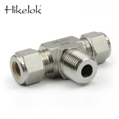 Hikelok NPT Swagelok Type Male Branch Tee Tube Fittings