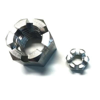 DIN935 Hex Flange Hexagon Slotted Castle Nut Hexagon Slotted Nuts and Castle Nuts with Metric Coarse and Fine Pitch Thread