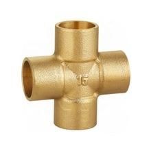 Cross Brass Fitting 3 Way Barbed Tee Connector for Air Gas Water Fuel