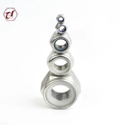 DIN985 A2-70 Nylon Embedding 304 Stainless Steel Nut