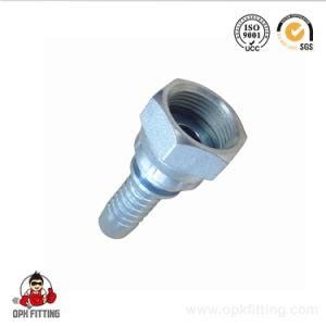 Hydraulic Hose Fitting with Zinc Plated, Metric Female Flat Seat 20211 (T)