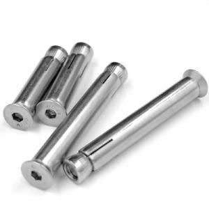 304 / 201 Stainless Steel Built-in Expansion Screw Countersunk Head Hexagon Socket Expansion Bolt Tension Explosion 12m6m8m10