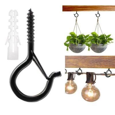 China Custom Sizes Small SS316 Lag Snake Open Eyes Hook Pins Screw Long Metal Stainless Steel Welded Sheep 45mm M8 Eye Screws