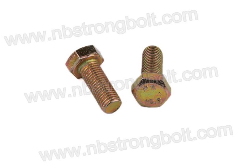 DIN933 Screw Gr. 10.9 Hex Bolt with Yzp Baked
