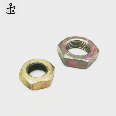 Profession Mass Production Custom High Accurate M10 Thread Stainless Steel Thin Hex Nuts