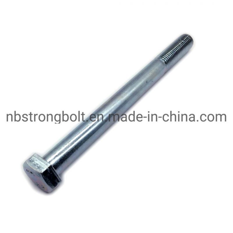DIN931 Hex Bolt Screw Cl. 8.8 with White Zinc Plated