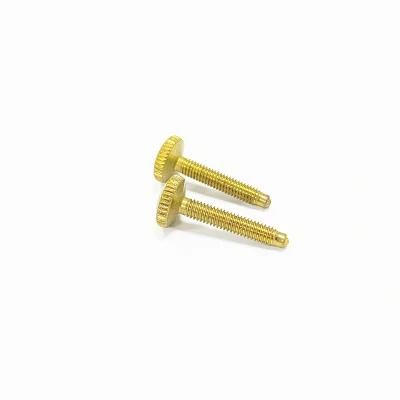 Brass Flat Knurled Head Thumb Knob Screws Bolts