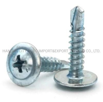 Tornillo Cabeza Extraplana Punta Broca Zincado Tapping Screw