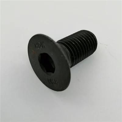 Customized Black Oxidation Hexagonal Socket Countersunk Bolt Screw Fasteners Made in China