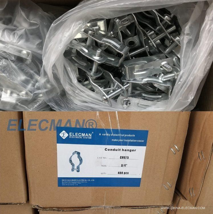 Universal Steel Conduit Hangers with Bolts Galvanized Abrazadera Cady