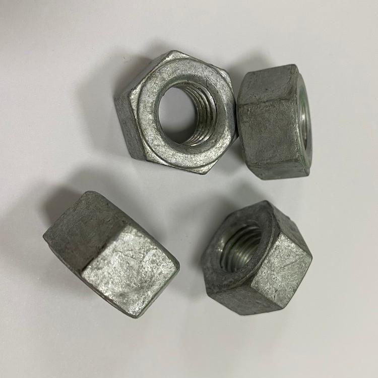 ASTM A194-2h 1/2" 5/8" 3/4" Inch Black/HDG Hex Nuts DIN 934