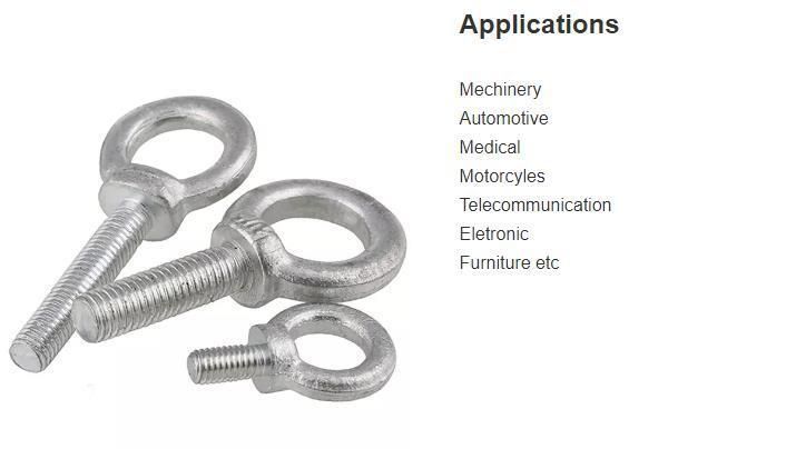 M3 - M100 Stainless Steel 304 316 DIN 580 Lifting Eye Bolts Eye Bolts