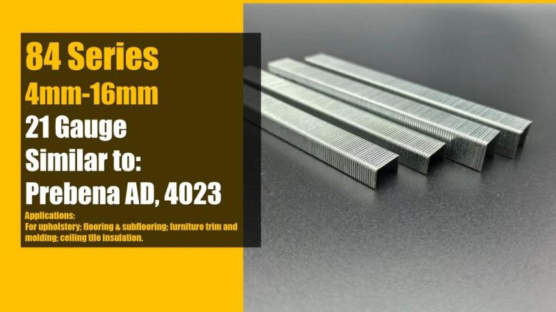 21ga 84/16mm Series Staples Factory Supply with High Quality