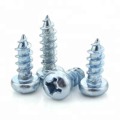 DIN7981 Phillips Cross Recessed Slotted Pan Head Self Tapping Screws. Carbon Steel. Zinc Plated. Galvanized.