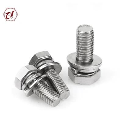 Stainless Steel Bolt with Nut and Washer 304 Fully Thread/A2 Bolt/A4 Bolt/DIN933 Bolt