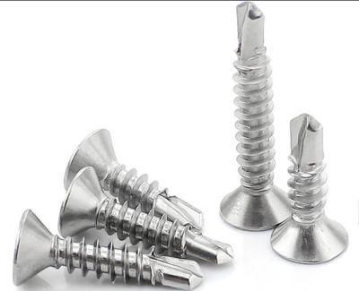 M4-M6 Cross Flat Head Drilling Screw Countersunk Head Cross Dovetail Self Tapping Self Drilling Screw
