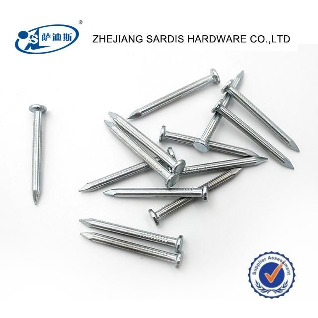 Polish Coating Flat Head Concrete Nails