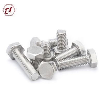 304 Flat Head Stainless Steel Bolt Full Thread Fastener/DIN933 Hex Bolt/A2 Bolt