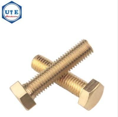 Brass Hex Bolt /Hex Cap Screw Full Thread DIN 933