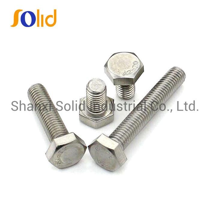 DIN933 and DIN931 Carbon Steel and Stainless Steel Hex Head Bolt